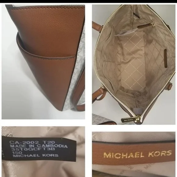 Michael Kors 2 Set Matching Designer Shoulder Bag Purse Tote Hanbag Wallet NWT - Picture 4 of 14